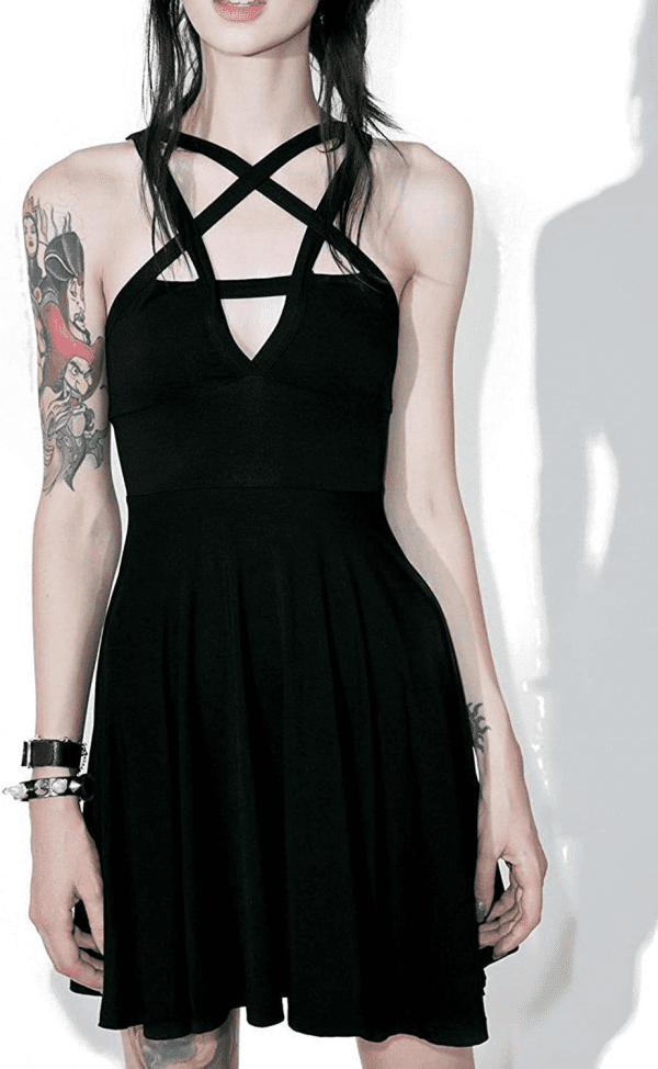 Fashion Dress Gothic Vintage Romantic Casual Goth Dress for Women - Image 5