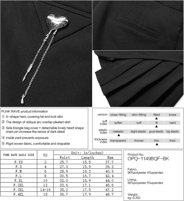 Gothic Pleated Skirt for Women Flared Skirt Mini Skirts Women'S High Waist Skater Cosplay Short A-Line Skirt - Image 6