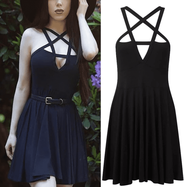 Fashion Dress Gothic Vintage Romantic Casual Goth Dress for Women - Image 4