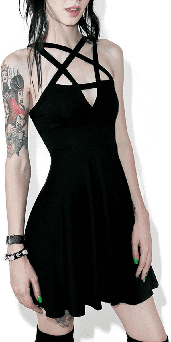 Fashion Dress Gothic Vintage Romantic Casual Goth Dress for Women - Image 6