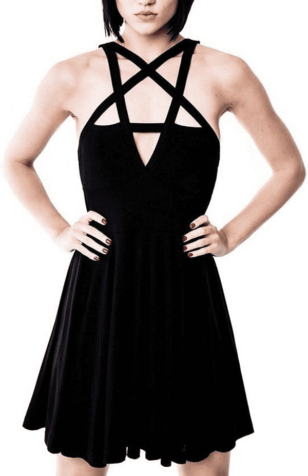 Fashion Dress Gothic Vintage Romantic Casual Goth Dress for Women - Image 2